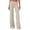 Apricot, variant on Fold over Yoga Pants for Women Low Rise Straight Leg Sweatpants Y2k Solid Color Stretchy Leggings Black S