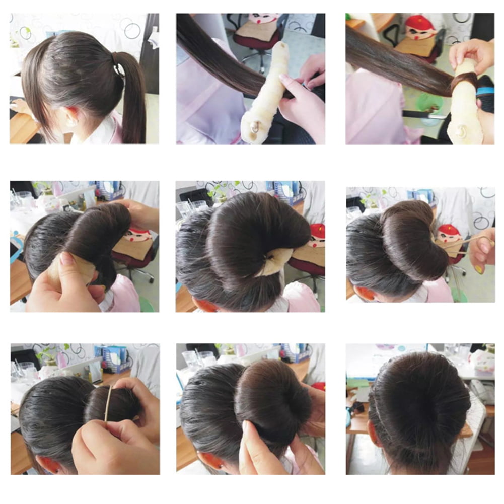 Greenred Women Ponytail Donut Bun Maker Shaper DIY Twist Holder Hair Styling  Accessories 