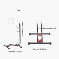 thumbnail image 6 of Bike Rack, Upright Bike Stand Floor for 16 to 27.5 Inch Mountain & Road Bikes, Vertical & Horizontal Bicycle Stand for Secure Parking and Storage in Garage, Truck Bed, Indoor, Outdoor, Black, 6 of 11