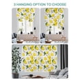 thumbnail image 4 of Yellow Summer Lemon Tie Up Curtains for Windows 63 Inch Length Balloon Curtains Kitchen Adjustable Balloon Window Shade Summer Botanical Gray Plaid Tie Up Valance Bathroom Curtain Window 46"x63", 4 of 6
