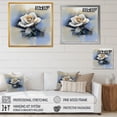 thumbnail image 4 of Designart "Blue Rose Symphony" Floral Rose Wall Art Print, 4 of 5