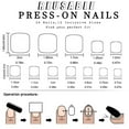 thumbnail image 3 of 24pcs White French Press on Toenails,Short Square Summer Fake Nails,Glossy Wearable Nail Tips,Acrylic Glossy Full Cover Glue on Toenails False Toenails for Women Girls Beach Manicure Gifts, 3 of 7