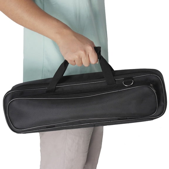 Flute Carrying Bag for 16/17 Holes Recorder with Adjustable Shoulder Strap Storage Pouch Lightweight Durable Musical Instrument Accessories