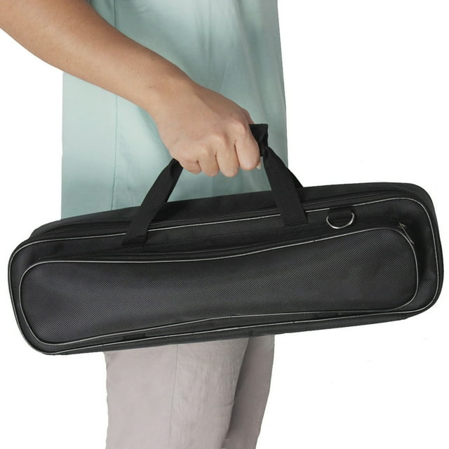 Home Textile Storage Category Flute Carrying Bag with Adjustable Strap and Water- Cloth Lightweight Portable Recorder for Soprano and 16/17 Hole Flutes