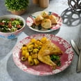 thumbnail image 3 of Spice By Tia Mowry - Savory Saffron 12-Piece Red Fine Ceramic Dinnerware Set, 3 of 6
