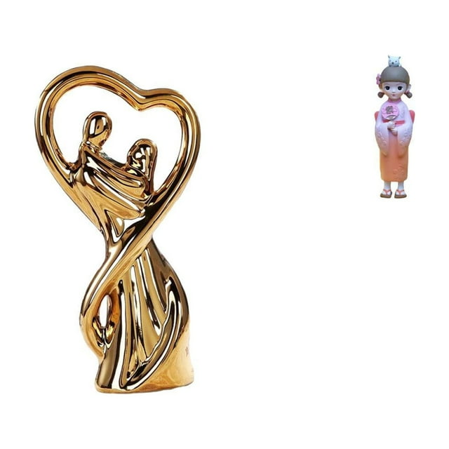 Figura de pareja, estatua, recuerdo, regalo, escultura para enamorados, adorno, aniversario, novia, familia, hombre, resina, asiático, kabuki, juguete