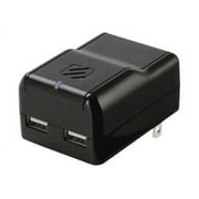 Scosche reVOLT h2 - Power adapter - 10 Watt - 2.1 A - 2 output connectors (USB) - black