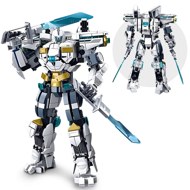 Set de construcción HIGH GODO Ice Warrior Mech 561 unidades para niños mayores de 8 años
