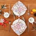 thumbnail image 4 of GZHJMY Cute Cat Cloth Napkins Set of 1, Reusable Washable Oversized Table Napkins for Family Wedding Dinner Party Home Decor, 20 Inch Decorative Washcloths, 4 of 7