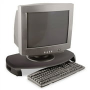 Kantek CRT/LCD Stand with Keyboard Storage, 23" x 13.25" x 3", Black, Supports 80 lbs