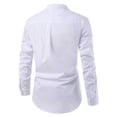 thumbnail image 3 of FASHIONWT Men Casual Slim Long Sleeve Workwear Button-down Shirts Top, 3 of 3