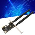 thumbnail image 3 of NGFF To PCIE   Card, NGFF M.2 To PCIE Dapter Desktop WLAN Converter, M.2 To PCI Express  Adapter With 2X Antenna For 7260 8265 1650 1675X AX200 AX210, 3 of 8
