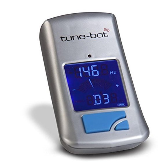 Afinador de batería digital Tune-Bot Gig Clip-On con pantalla LCD retroiluminada