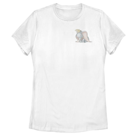 Women's Dumbo Pocket Hit Graphic Tee White Small