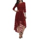 thumbnail image 1 of Lucakuins Vestido de fiesta de cóctel alto y bajo con encaje floral para mujer Vestidos de noche para baile de graduación Lucakuins moda, 1 of 7