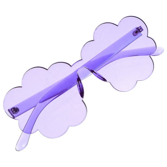 Frameless Flower Party Sunglasses Rimless Cloud Glasses for Women