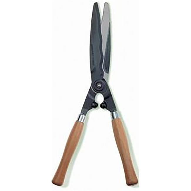 Pro hedge shear wooden handles, wavy blades