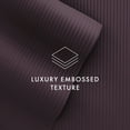 thumbnail image 6 of Noble Linens 4 Piece Purple Striped Embossed Bed Sheet Set, Queen, 6 of 10