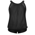 thumbnail image 6 of UTSJKR Tankini Bathing Suits with Shorts - High Neck Tankini Swimsuits Two Piece with Two Side Pockets Tummy Control Swimwear 2025 Black XXL, 6 of 6