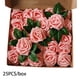 thumbnail image 3 of Cateissary Flor artificial Simulación Espuma Rosa Ramos de boda Centros de Fiesta de bienvenida al bebé Guirnalda Decoración Artesanía Rosa claro Cateissary HA084078-04, 3 of 6