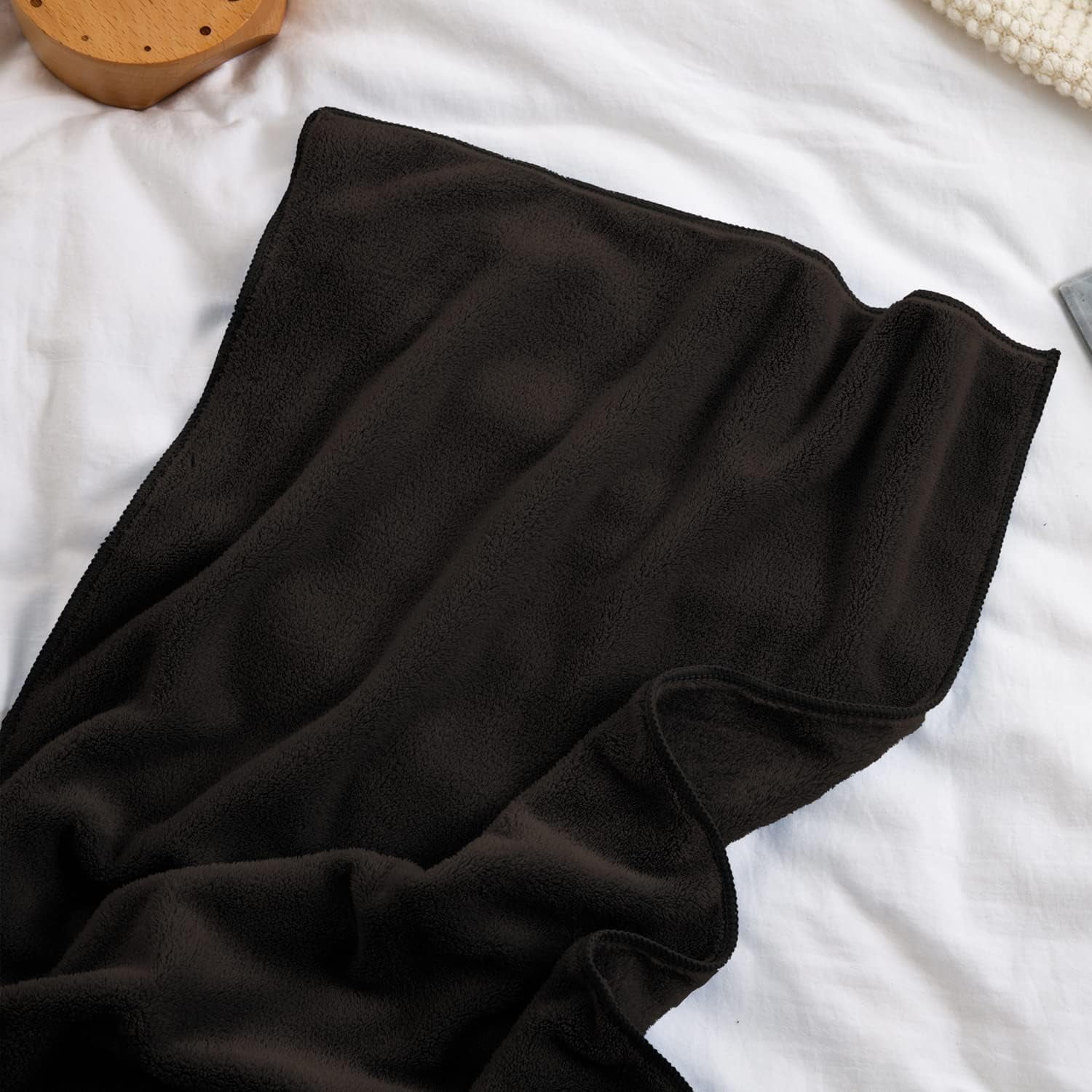 Smuge 8 Piece Oversized Bath Sheet Towels (Dark Coffee) 700 GSM Ultra Soft Large Bath Towel Set Thick Cozy Quick Dry Bathroom Towels Hotel Luxurious Towels