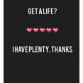 thumbnail image 2 of Gamer Get A Life? I Have Plenty Adult Black Long Sleeve Hoodie-Small, 2 of 3