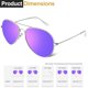 thumbnail image 3 of Gafas de sol Joopin Trendy Purple Polarized UV400 con montura plateada, 3 of 6