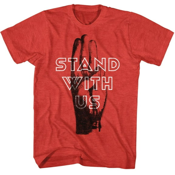 Hunger Games Stand With Us Red Heather T-Shirt