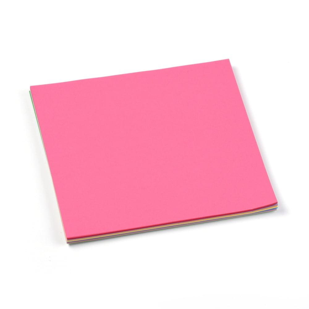 100 Sheets Origami Paper Handmade Folding Paper for School DIY and Arts & Crafts Mixed Color 200x200x9.5mm 10 colors 100 sheets/Bag