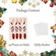 thumbnail image 3 of Rosarden 24Pcs Christmas False Nails - Almond Press on Nails - Red White Fake Nails with Snowflake - Xmas Full Cover Acrylic False Nails with Jelly Ad, 3 of 4