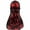 red, variant on Long Tail Durag Unisex Floral Print Silk Durag Headwraps Wide Straps Pirate Hair Loss Chemo Cap Bandana Turban Hat for Women Men