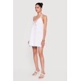 thumbnail image 2 of Women's Sleeveless Tie Front Tiered Halter Mini Dress, 2 of 3