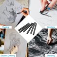 thumbnail image 3 of Injueey Paquete de 6 palitos de carbón comprimido, lápiz de boceto cuadrado, dibujo escolar, pintura, papelería, accesorios para estudiantes pinturas Tipo 1, 3 of 6