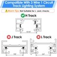 thumbnail image 3 of H Track Dead End I Connector Compatible with WAC Lighting H Track Systems, 3 Wire Single Circuit Lighting Accessories for LED Lights, White, 2 Pack, 3 of 6