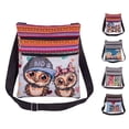 thumbnail image 2 of Crossbody Bag Fashion Ethnic Style Owl Pattern Zipper Shoulder Bag for Women, 2 of 3