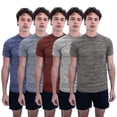 thumbnail image 2 of SPXTREME [5 Pack] Men’s Dry-Fit Activewear Crewneck T Shirts Running Gym Workout Quick Dry Tee Top, 2 of 13