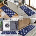 thumbnail image 6 of Dark Blue Cartoon Cat Unicorn Pattern (2) Kitchen Rug Mat,Kitchen Runner Rugs Non Skid Washable,Decorative Kitchen Floor Mats for Kitchen,Sink,Laundry,17"x47.2", 6 of 7