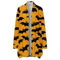 thumbnail image 4 of Women Halloween Casual Printed Cardigan Long Sleeve Funny Outerwear Tops Sweater Lightweight Fall Fashion, 4 of 6