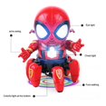 thumbnail image 5 of Robot RedSpider-man con luz y música, diseño de patas de araña con brazos ondulantes, juguete Musical, 5 of 5