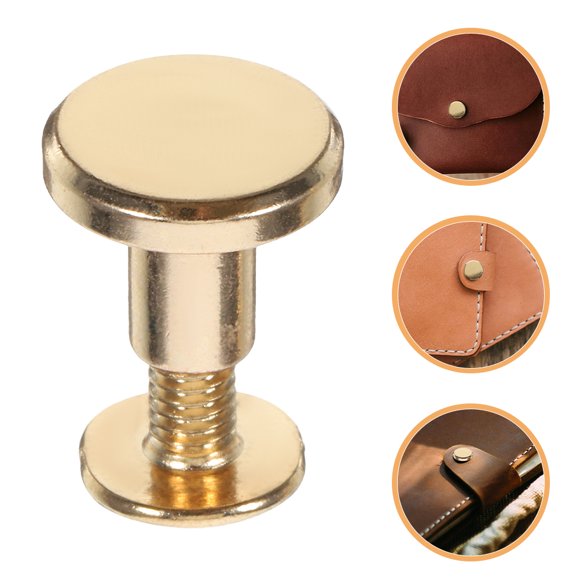 FOMIYES 10Ud Kit De Fijación Con Remaches De Cobre Y Tornillos Para Artesanía En Cuero Y Manualidades