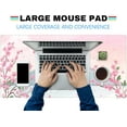 thumbnail image 4 of Japanese Desk Mat Pastel Pink Cherry Blossom Mouse Pad Mt Fuji Japan Large Gaming Anime Mousepad XXL 31.5x15.75 in, Kawaii Aesthetic Flower Cute Women Office Decor Computer Laptop Keyboard Mat, 4 of 6