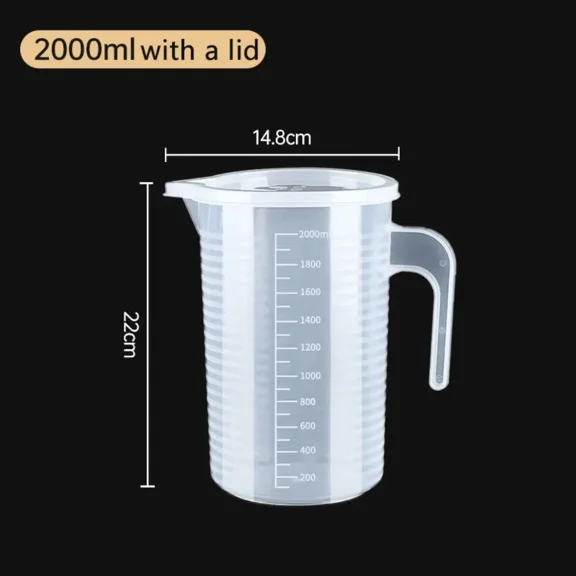 100-5000ml Thickened Plastic Measuring Cup with Scale Food Grade Measuring Cup Experimental Measuring Cup Beaker Plastic Cup