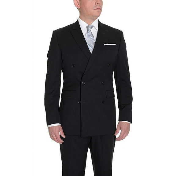 Statement Men's Modern Fit Double Breasted Two Piece Suit Set