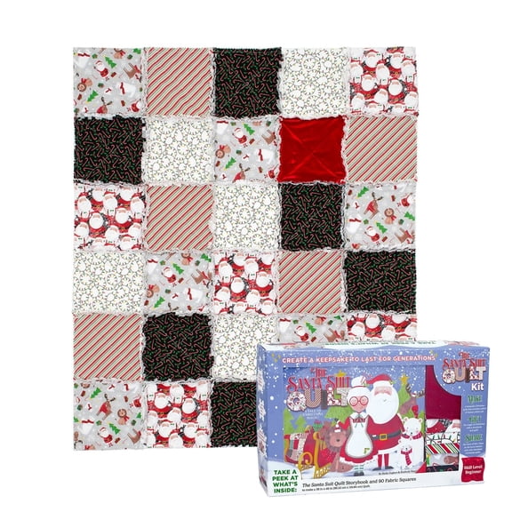3 Wishes Fabric - Multicolor Santa Suit Quilt Kit Box
