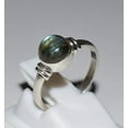 thumbnail image 3 of Navya Craft Labradorite Round 925 Sterling Silver Handmade Women Statement Ring Size 8.0, 3 of 4