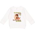 thumbnail image 2 of Inktastic My Grandma Loves Me to the Moon and Back Toddler Sweatshirt, 2 of 4