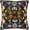 Black, Mustard, Orange / Birds, variant on Boutique Rugs Chicken Lumbar Pillow