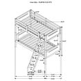 thumbnail image 7 of Littleton Wood Twin Over Twin Bunk Bed Black, 7 of 7