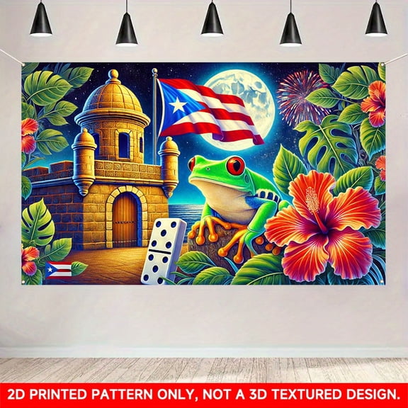 1 PC, 2D Flat/ Flat art decorative banner decoration, simple and fashionable design patterns, 70.87x43.31 inches (180x110cm), universal daily wall decoration, elegant daily front door decoration, par