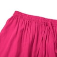 thumbnail image 5 of Lroveb Palazzo Pants for Women,High Waisted Baggy Hippie Gypsy Boho Pants, Plus Size Solid Color Casual Loose Pants Yoga Trousers Hot Pink, 5 of 6